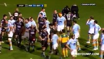 Perpignan vs Bayonne fight - Le Corvec, Martin, Marty suspended