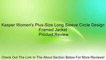 Kasper Women's Plus-Size Long Sleeve Circle Design Framed Jacket Review