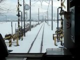 三岐鉄道北勢線前面展望　The Sangi Railway hokusei line Front view