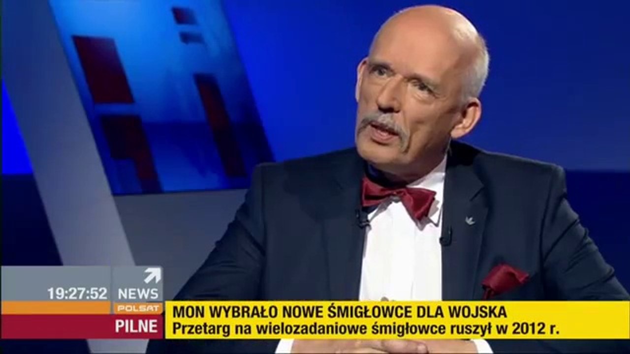 Janusz Korwin-Mikke w pr. Gość Wydarzeń (21.04.2015)