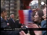 US President Barack Obama arrives in France