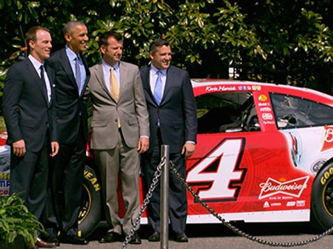 Obama honors NASCAR champ at White House