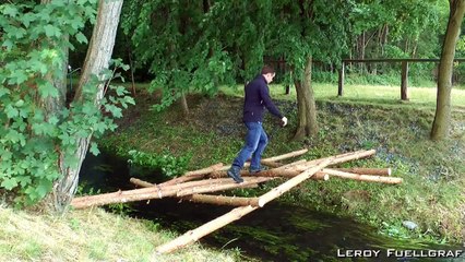Leonardo Da Vinci - Wood Bridge - Real Life Construction - Cantilever Construction