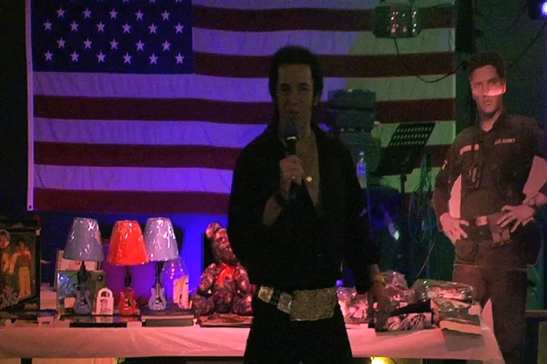Joe Kent sings 'Can't Help Falling In Love' Elvis Presley memorial VFW
