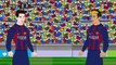 Barcelona VS PSG 2-0 2015 ~ PSG vs Barcelona 0-2 UEFA Champions League Cartoon [HD]