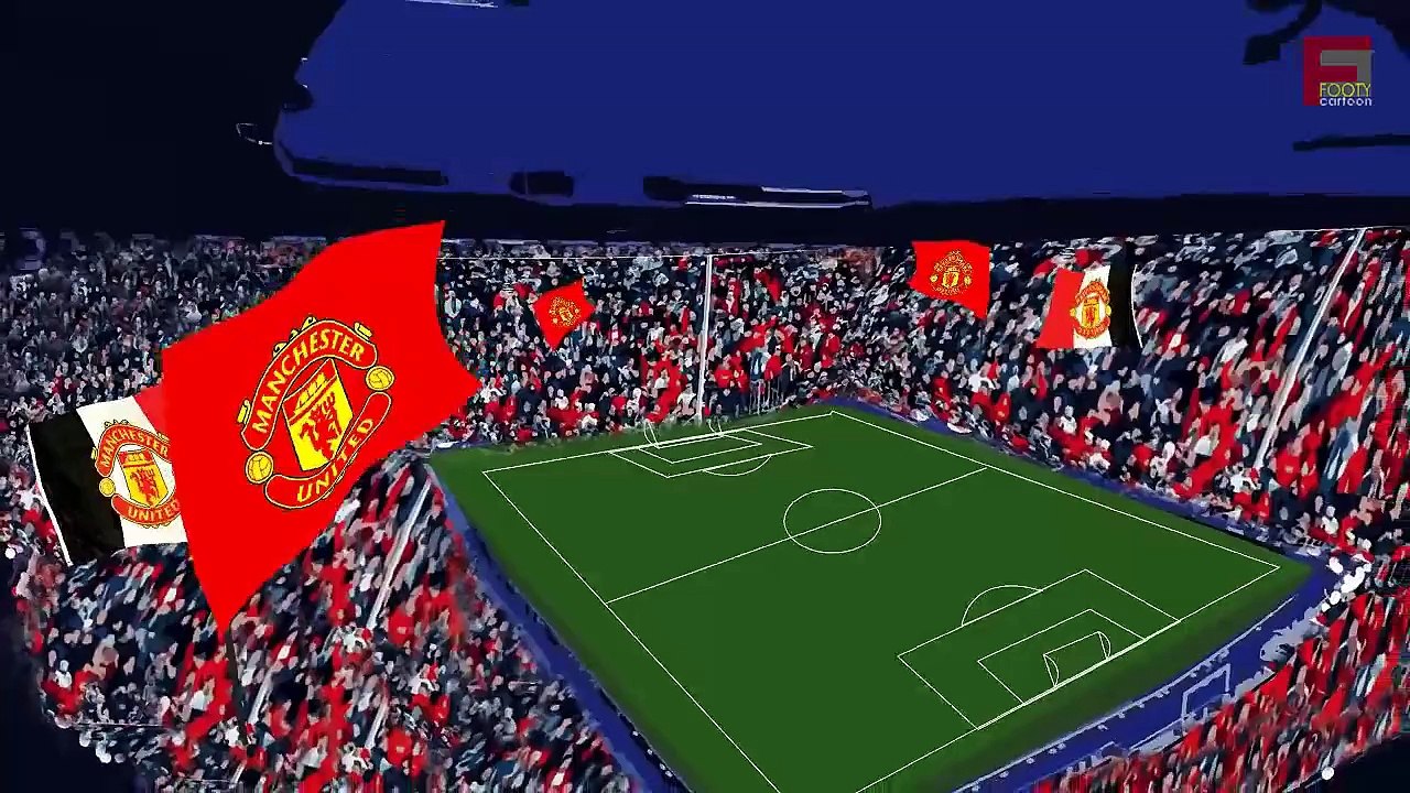 Manchester United vs Manchester City 4-2 2015 ~ Funny Cartoon [HD] 720P