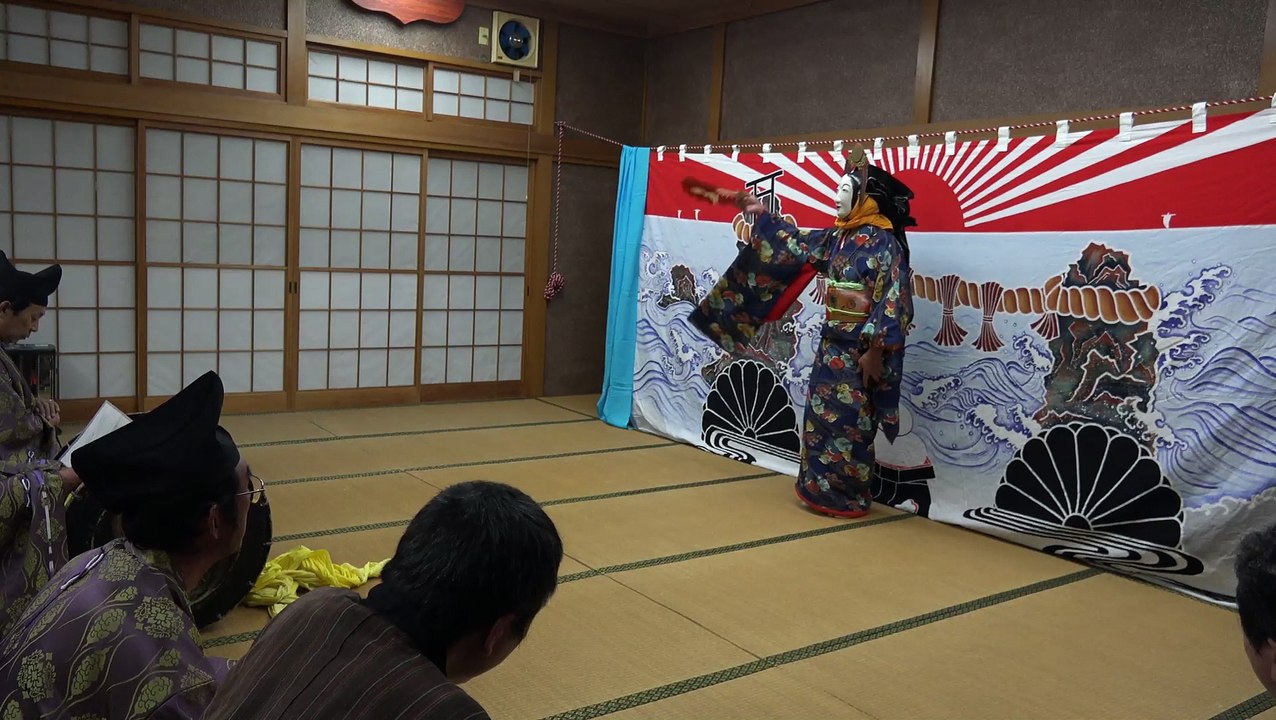 切田神楽の神楽宿「鐘巻」
