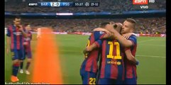 Neymar 2:0 fantastic goal -  FC Barcelona vs Paris Saint-Germain - Champions 21/04/2015