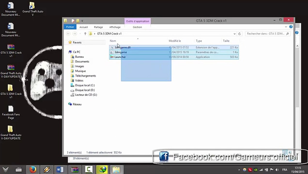 Crack GTA 5 (3DM) Crack v1 + Update 1 + Download Link