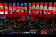 Brian Williams Bitchslaps rick perry and mitt romney on Jobs - Presidential Debate 2011