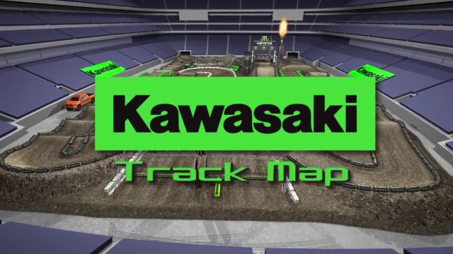 2015 AMA Supercross Rd 16 New Jersey - Track Map (720p HD)