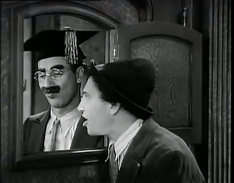 Marx Brothers - Password Scene - Horse Feathers - Chico and Groucho