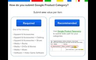 Google Shopping: Google Product Category