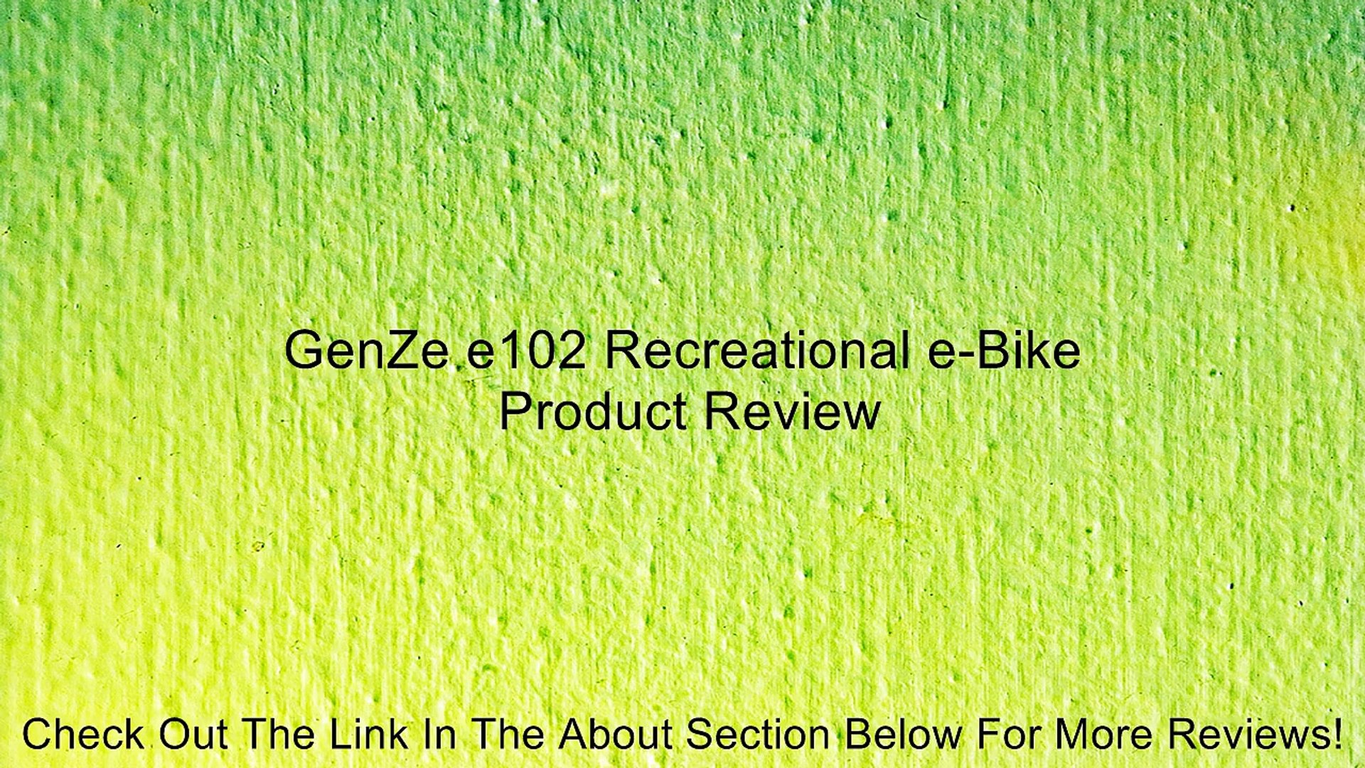 genze e102 review