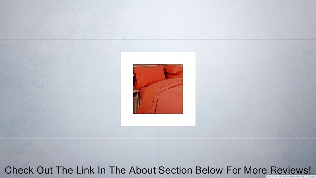 300tc Italian Finish Orange Solid 2pc Pillow Shams Standard Size (20 x26 )100% Egyptian Cotton Review