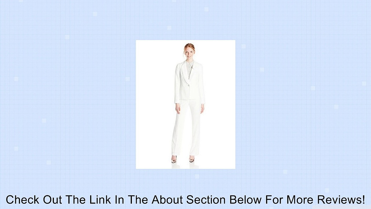 Le Suit Women's Two-Piece White Suit Review
