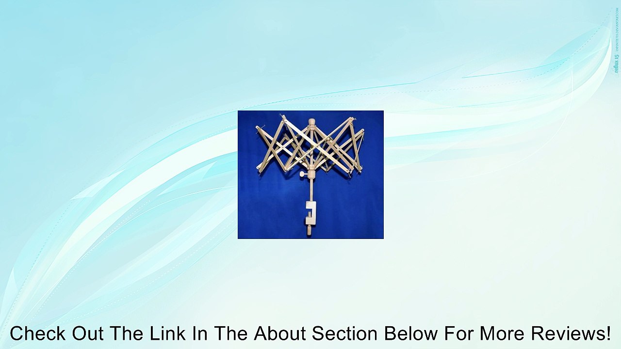 PEPPERLONELY Brand 1 Set Umbrella 24" Wooden (Birch) Swift Yarn Winder Holder Review