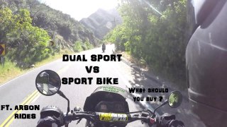 SPORT BIKE VS DUAL SPORT SHOWDOWN !!! Which Is Better ?