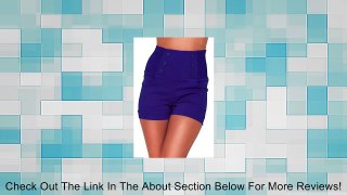 High Waisted Sophisticated Trendy Chic Front Button Vintage Inspired Shorts Review