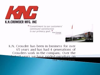K.N.Crowder MFG. Inc. - Top Sliding Door Track Supplier