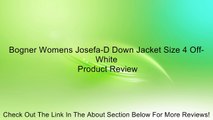 Bogner Womens Josefa-D Down Jacket Size 4 Off-White Review