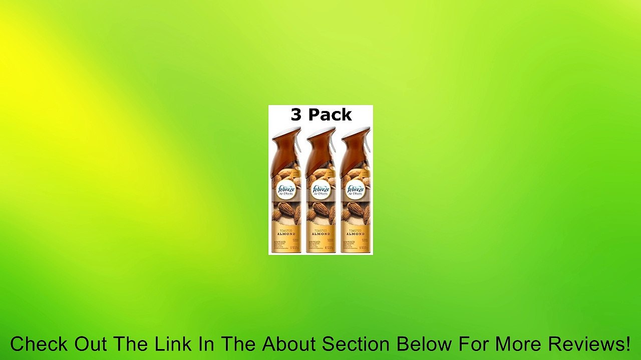 Febreze Air Effects Limited Edition Scent, Toasted Almond 9.7 Oz (3) Review