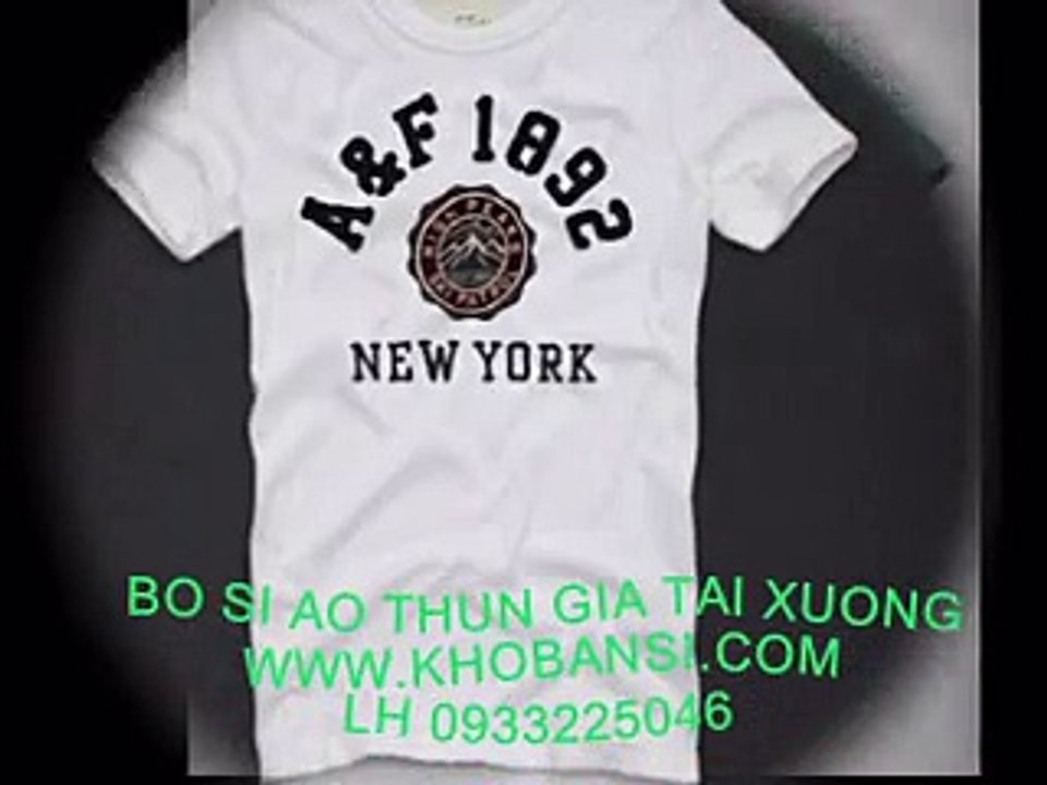 Bán Sỉ Áo Thun Abercrombie Cổ Tròn | Aber Cổ Tron 65k | Bo si aber cổ tròn