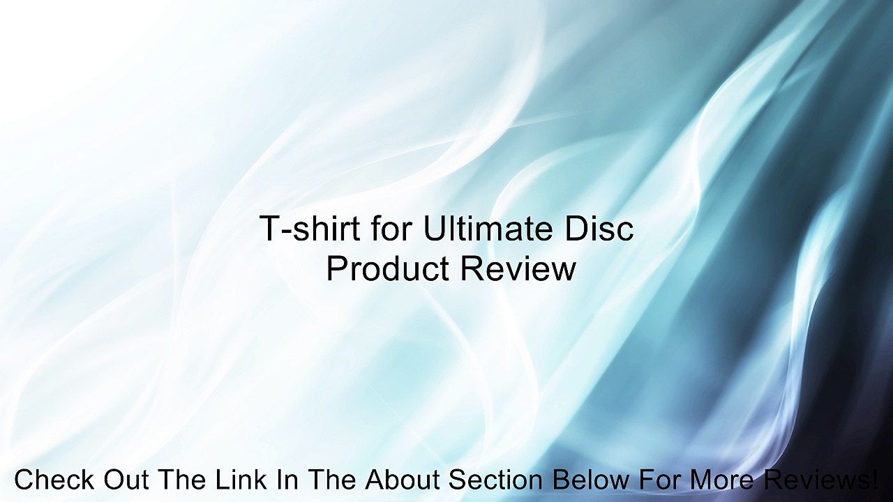 T-shirt for Ultimate Disc Review
