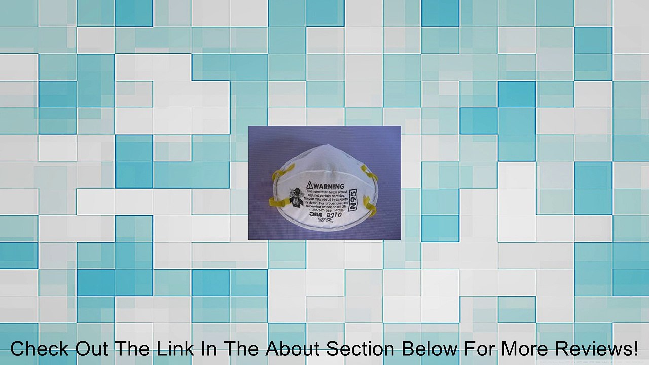 1 Pcs. 3m Dust Respirators 8210, N95 Review