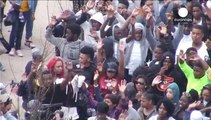 Baltimore'da polis şiddetine karşı protesto eylemi