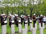 Polish guard of honour and British Royal Marines. May 4th 2010 in Oosterbeek.