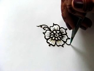 How to Draw a Flower & Paisley Henna - Mehndi design - festival pricing
