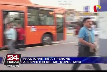 Trabajador del Metropolitano fue brutalmente golpeado por sujetos ebrios