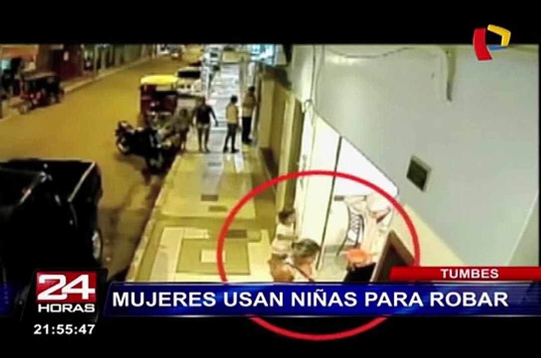 Tumbes: mujeres utilizan a menores de edad para robar
