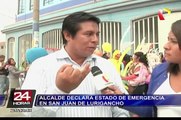 Alcalde Juan Navarro declaró en emergencia distrito de San Juan de Lurigancho
