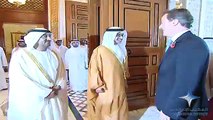 محمد بن راشد يستقبل رئيس الوزراء البريطاني
