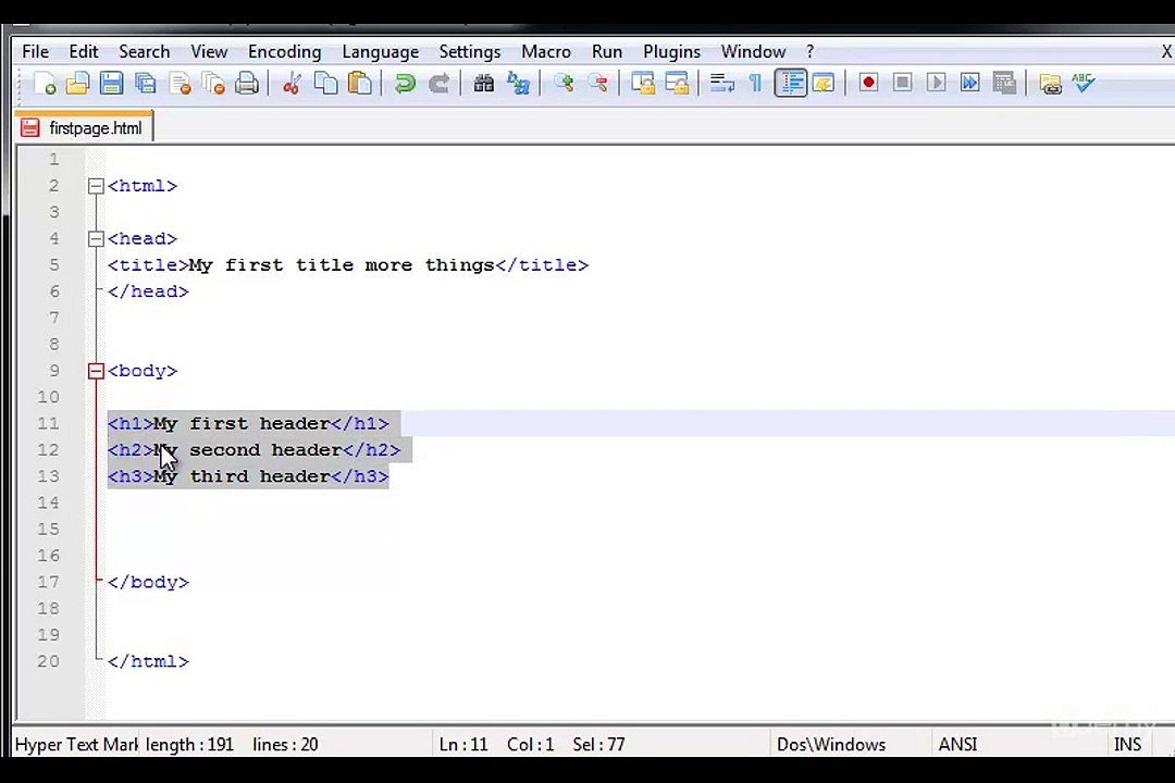 03. Headers , Paragraphs And Line Break
