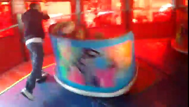 Waltzer - Spinning waltzer. Dangerous. Andrew is spinning waltzer. Very dangerous thing to do.