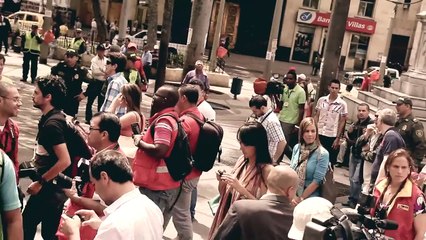 Xavier Trias, alcade de Barcelona recorrió las calles de Me
