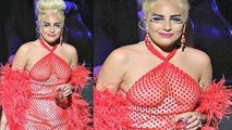 Lady Gaga Braless In Sheer Dress At Vancouver Performance - The Hollywood