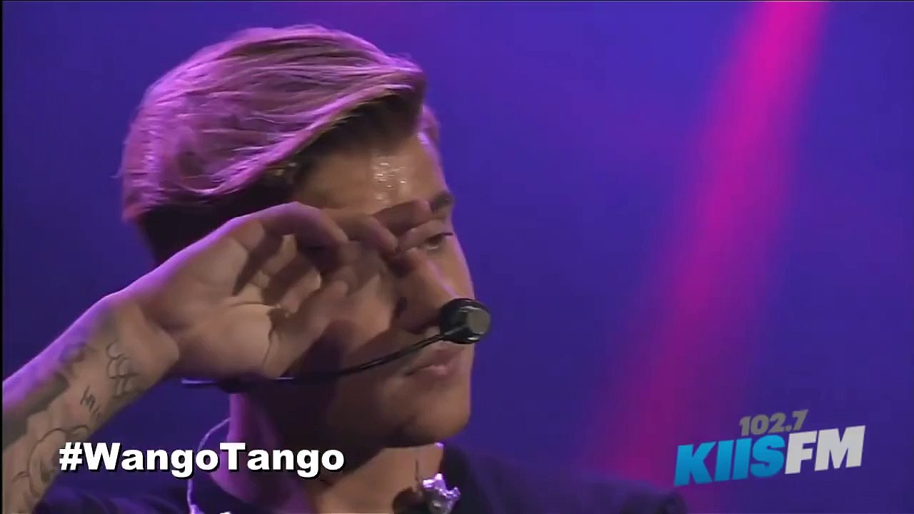Justin Bieber singing acoustically "All That Matters" & "Hold Tight" live at Wango Tango 2015, May 9