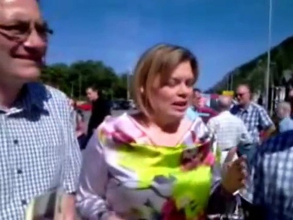 Julia Klöckner und Werner Groß beim Bürgertreff in Braubach