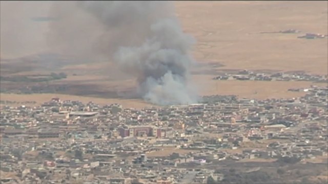 تنظيم الدولة يقصف مواقع البشمركة داخل سنجار غرب الموصل