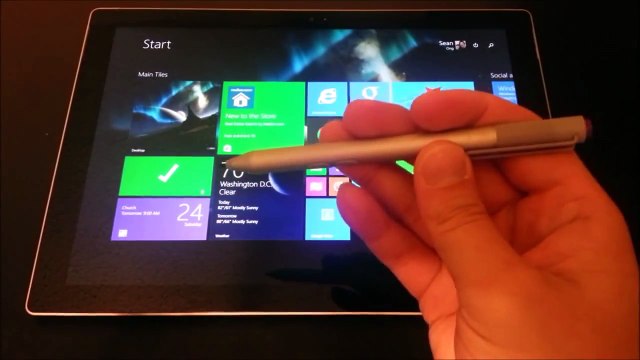 Surface Pro 3 : Pen writing and drawing demo ( Digitizer Stylus )