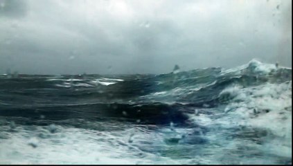 Cruise Ship room with a view storm west coast USA