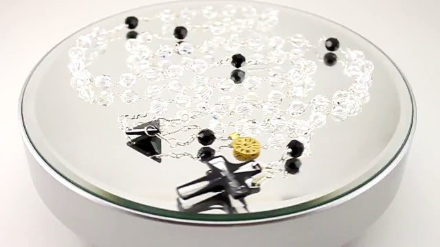 Multifaceted Swarovski Crystal Beads Rosary