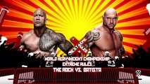 WWE 2K15- Batista vs The Rock NO DQ Match for World Heavyweight Champion 2015 (PS4)