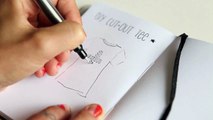 DIY cross cut-out tee-shirt tutorial