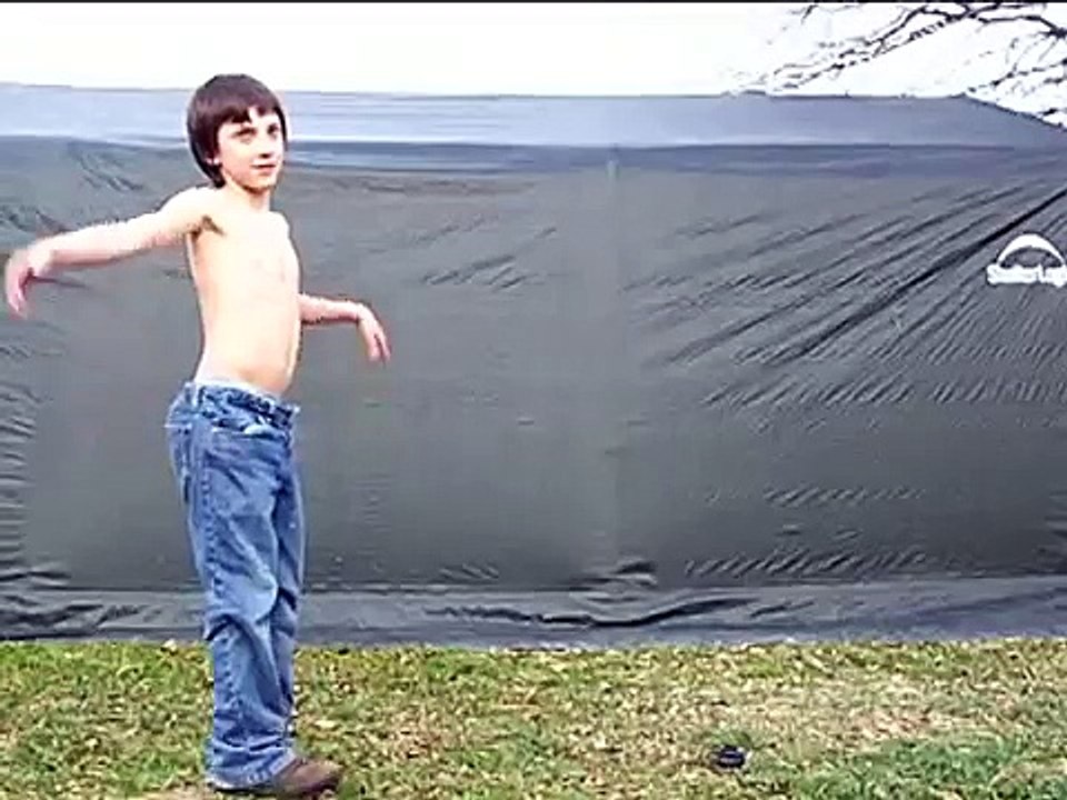 Kid's Pants Fall Down While Flowboarding