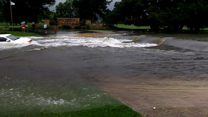 Jeep Swept Away in Texas Flood